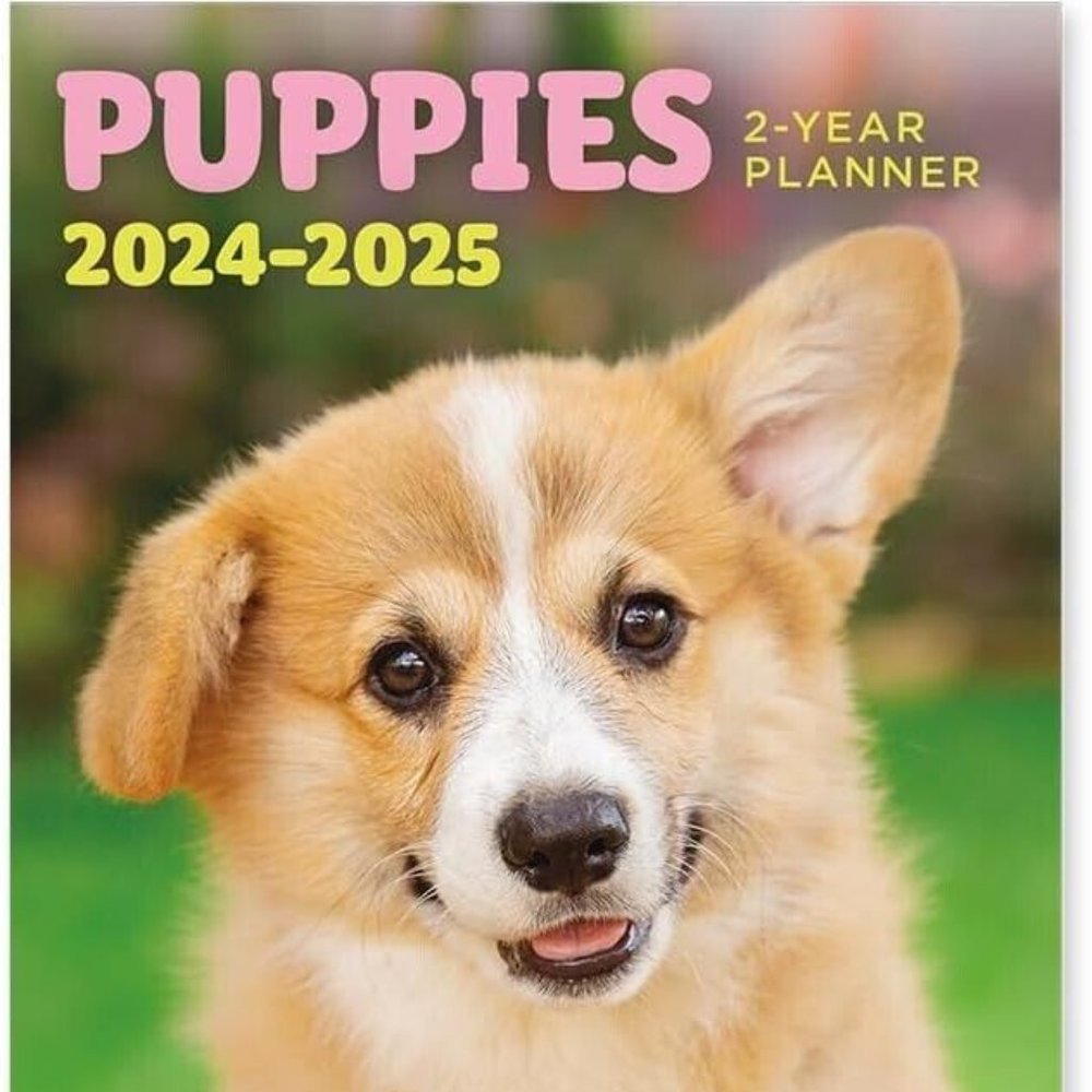 2024-2025 Value Pocket Calendar for Planning, Scheduling - Puppies